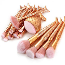Load image into Gallery viewer, Diamond Fish Makeup Brush Set