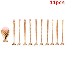 Load image into Gallery viewer, Diamond Fish Makeup Brush Set