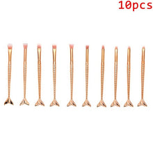 Load image into Gallery viewer, Diamond Fish Makeup Brush Set